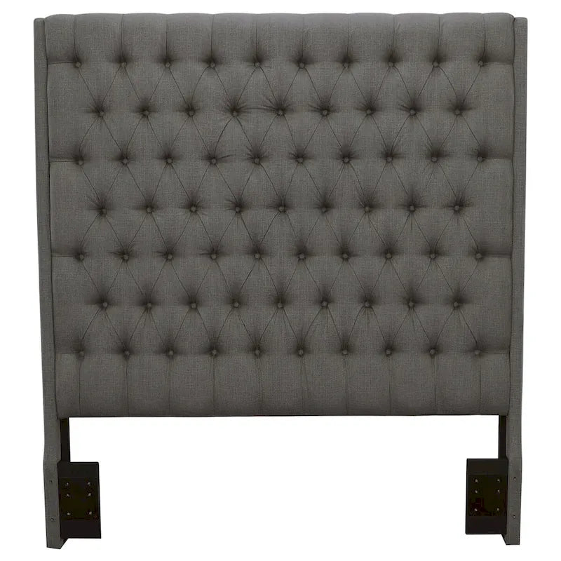 Tête de lit patchwork rembourrée — Gris