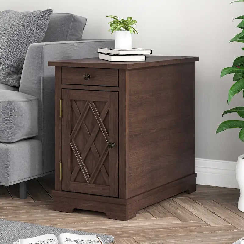 Table d'appoint de chargement avec rangement